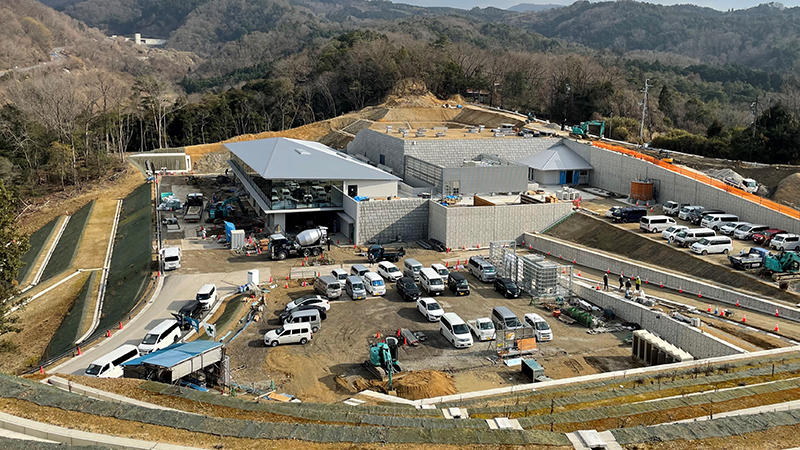 建設工事が進む「旅立ちの杜」